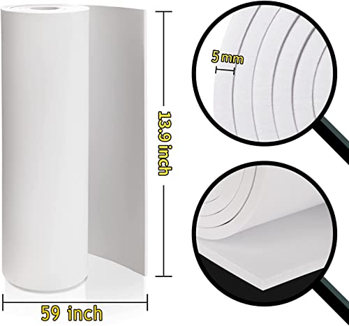 MEARCOOH White Eva Foam Cosplay Sheets roll,Premium eva Foam 5mm Thick,59" x 13.9", High Density 86kg/m3 for Cosplay Costume, Crafts, DIY Projects by MEARCOOH - Image 2