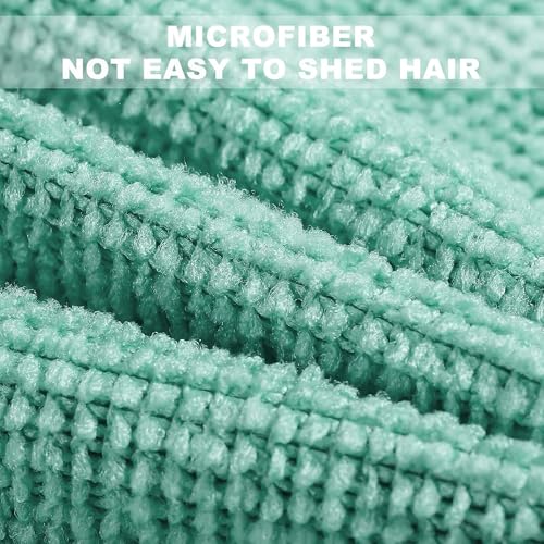 PRIME PICK Microfiber Cleaning & Drying Wipes – Matcha Green, 20x20cm, Pack of 20 – Ultra-Soft, Lint-Free Cloths for Home, Kitchen, Car, Glass & Electronics - Image 2