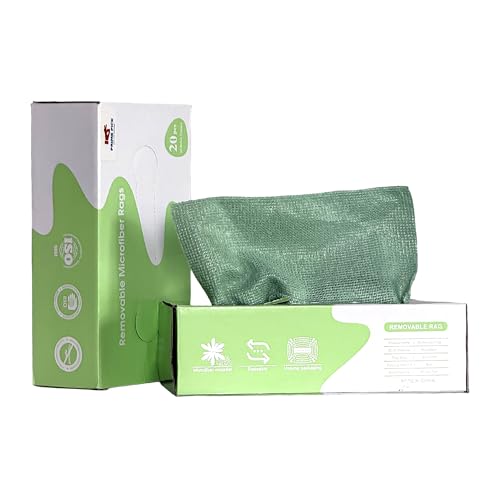 PRIME PICK Microfiber Cleaning & Drying Wipes – Matcha Green, 20x20cm, Pack of 20 – Ultra-Soft, Lint-Free Cloths for Home, Kitchen, Car, Glass & Electronics - Image 1