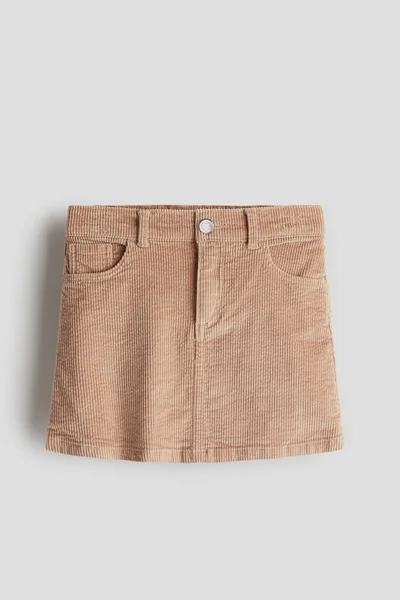 H&M Cotton Corduroy Skirt