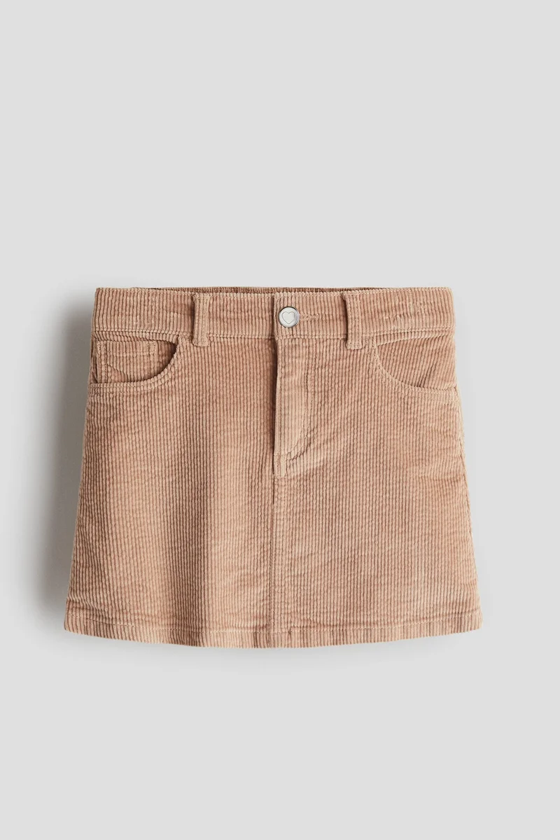 H&M Cotton Corduroy Skirt
