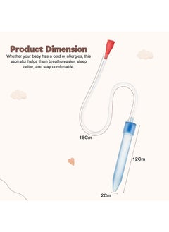 BAYBEE Nasal Aspirator For Infant Babies With 24 Replacement Filters, 100% Safe Clean Snot Sucker Baby Nose Cleaner For Toddlers 0 To 2 Years Blue  - Image 5