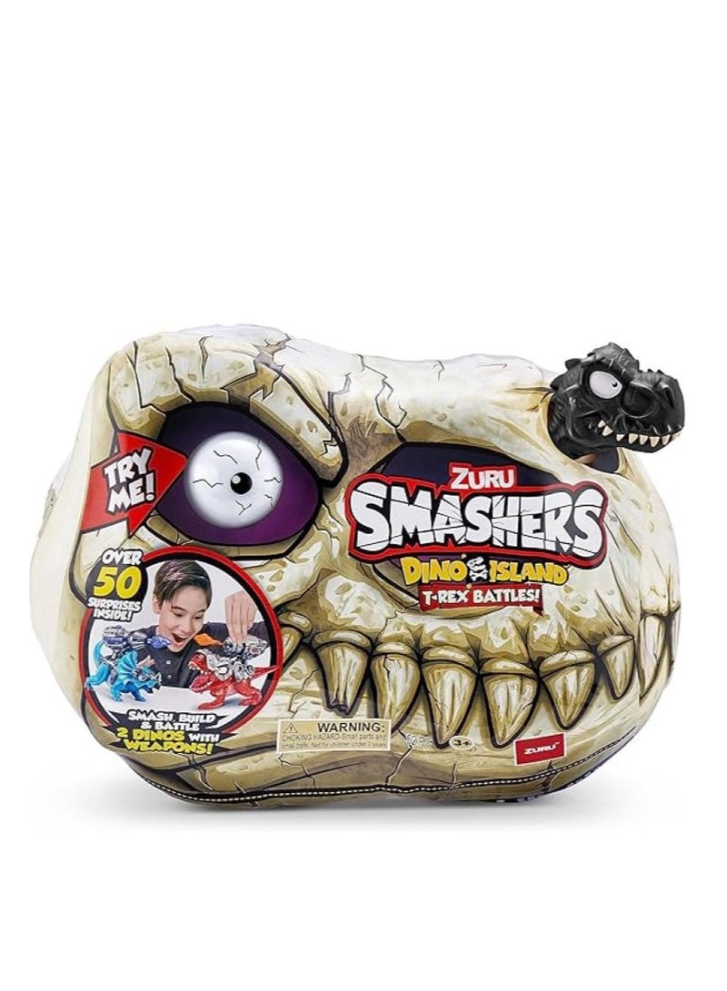 SMASHERS Dino Island T-Rex Battle Playset For Boys - Image 1