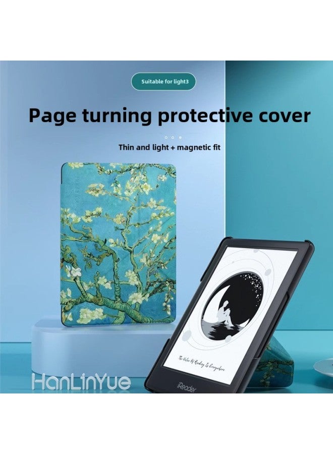 Handreading IReader Light3/Turbo Folding Protective Case E-Book Ink Screen Reader-Color:White-Applicable Model:Handread Light3/Turbo  - Image 1
