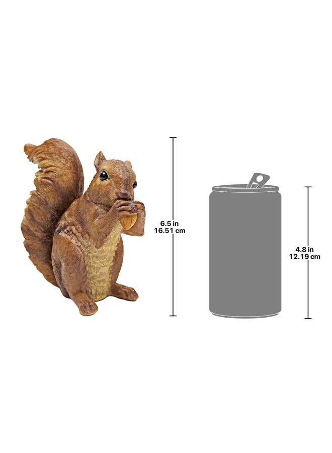 Design Toscano QM188731 Chomper the Woodland Squirrel Outdoor Garden Statue, Polyresin, 18 cm - Image 3