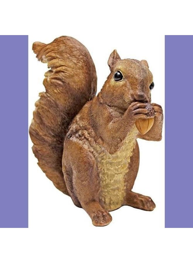 Design Toscano QM188731 Chomper the Woodland Squirrel Outdoor Garden Statue, Polyresin, 18 cm - Image 5