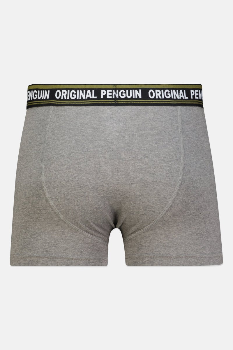 Penguin Men 3 Pack Brand Logo Trunks, Multicolor - Image 3