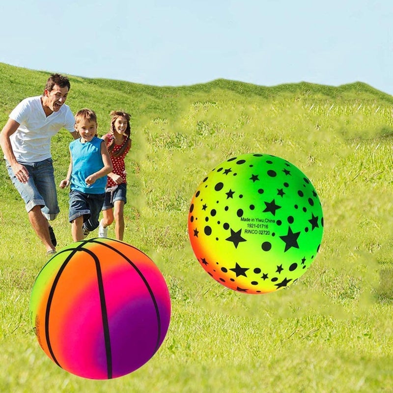 BE BENIGN Soft and Bounce Rubber Swimming/Soccer/Volleyball with Pin Ball Toy | Indoor & Outdoor | Best Gift Balls Toy for Kids Boys and Girls (Color and Design May Vary, Pack of 4) - Image 5