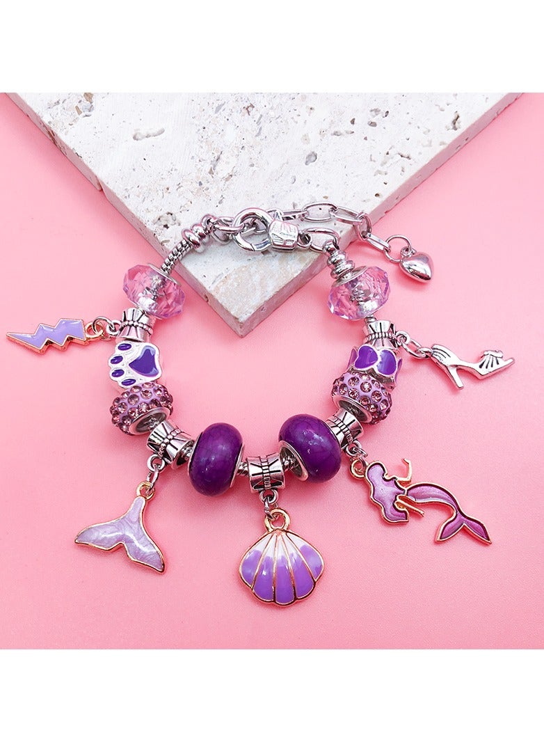 Excefore DIY Charm Bracelet Making Kit Bracelet Beads Girls Jewelry Making Kit Bracelet For Kids - Image 4