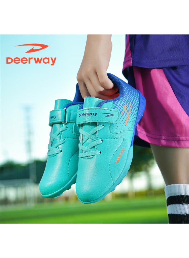 Deerway Kids Tf Turf Soccer Shoes Boys Girls Anti-slip Durable Training Match Shoes Mint Green Size 39 - Image 4