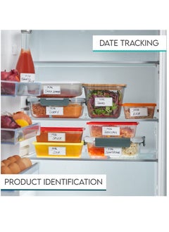 KASTWAVE Freezer Labels Easy Peel Off 100 Pcs – Food Labels Stickers 6x3cm for Food Storage - Waterproof, Tear-Proof, Sticky & Long-Lasting Sticky Labels for Refrigerator, Freezer, Jars  - Image 4