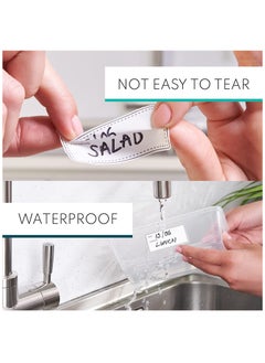 KASTWAVE Freezer Labels Easy Peel Off 100 Pcs – Food Labels Stickers 6x3cm for Food Storage - Waterproof, Tear-Proof, Sticky & Long-Lasting Sticky Labels for Refrigerator, Freezer, Jars  - Image 5