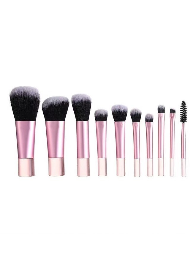 Gecomo makeup brush set contains ten makeup brushes plus a case - S05 - Image 2