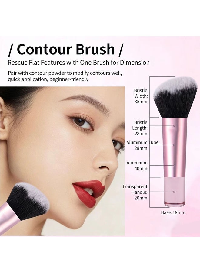 Gecomo makeup brush set contains ten makeup brushes plus a case - S05 - Image 5