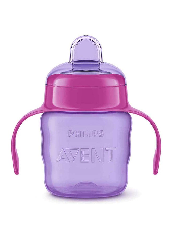 Philips Avent Silicone Classic Spout Cup with Handle | Pink/Purple | 200ml (SCF551/03) - Image 2