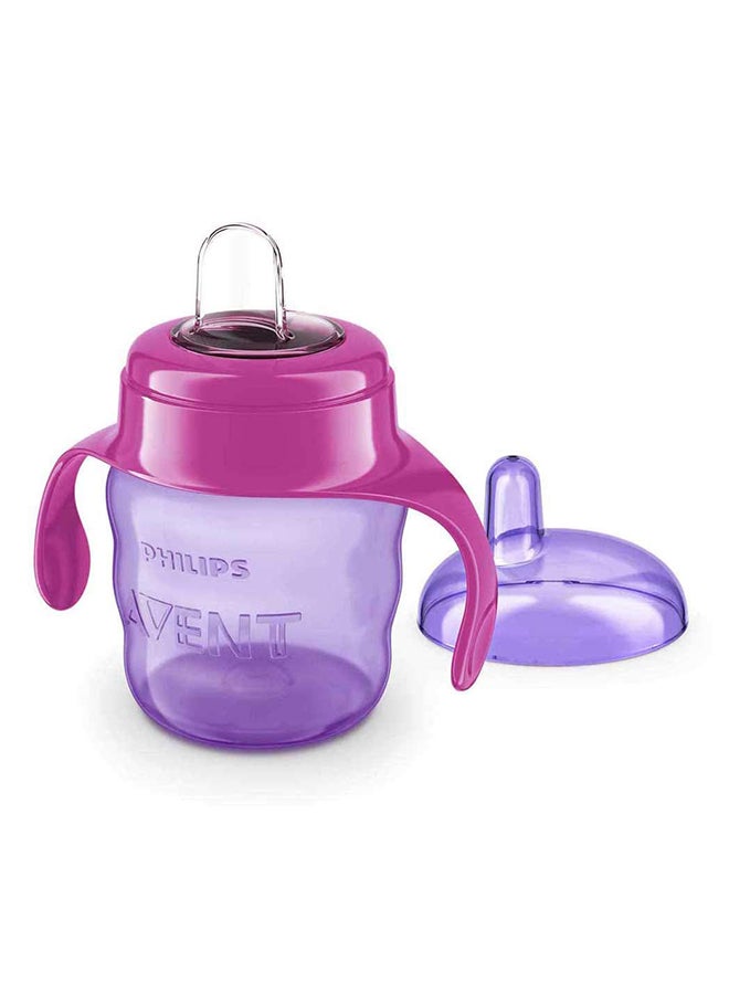 Philips Avent Silicone Classic Spout Cup with Handle | Pink/Purple | 200ml (SCF551/03) - Image 3
