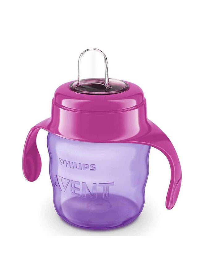 Philips Avent Silicone Classic Spout Cup with Handle | Pink/Purple | 200ml (SCF551/03)
