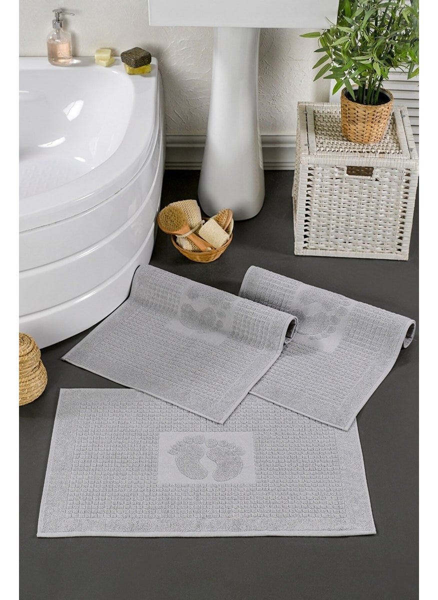 Casnack Gray 3 Piece Foot Towel-Mop Set  - Image 1