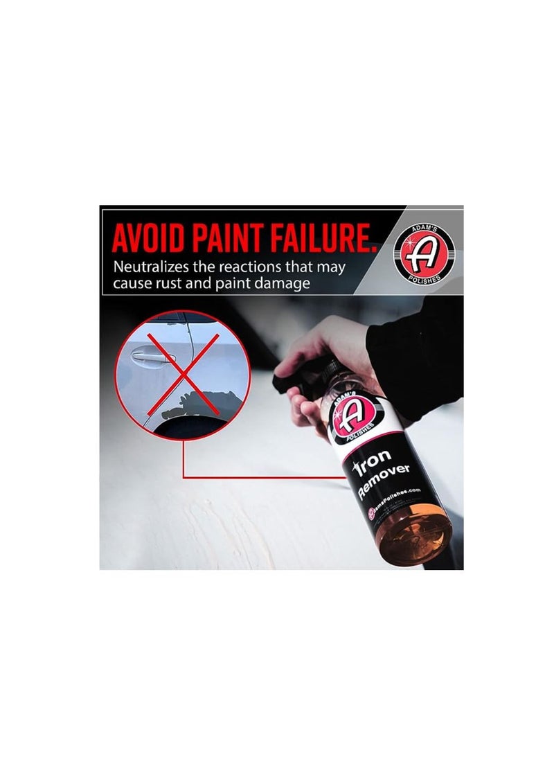 Adam's Polishes Adam's Polishes Iron Remover Gallon Iron Out Fallout Rust Remover Spray for Car Detailing Remove Iron Particles in Car Paint Motorcycle RV And Boat Use Before Clay Bar Car Wax or Car Wash  - Image 2