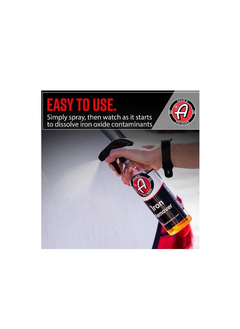 Adam's Polishes Adam's Polishes Iron Remover Gallon Iron Out Fallout Rust Remover Spray for Car Detailing Remove Iron Particles in Car Paint Motorcycle RV And Boat Use Before Clay Bar Car Wax or Car Wash  - Image 3