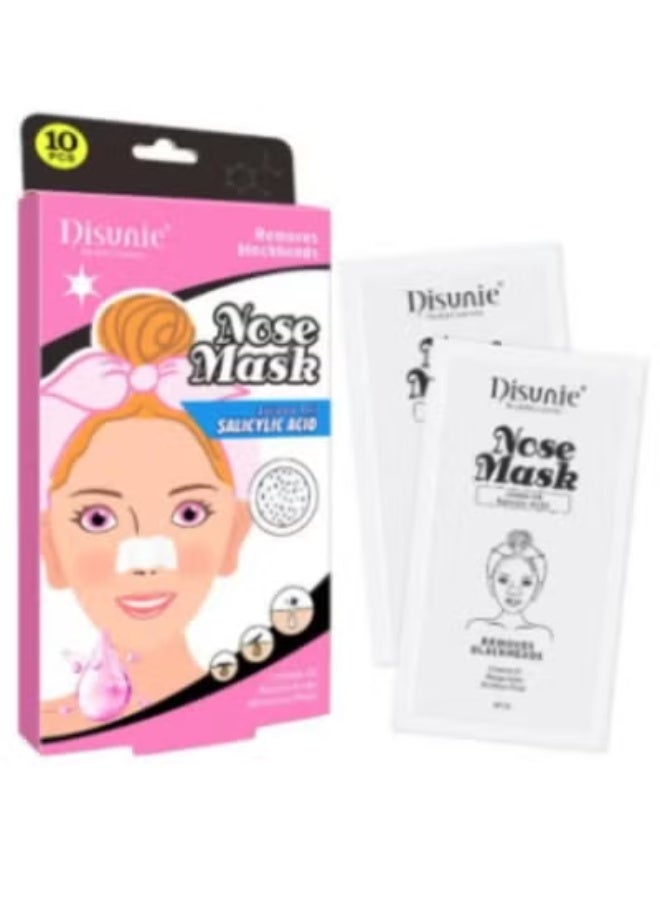 ديسوني قناع الانف بزيت الجوجوبا وحمض الساليسيليك-10قطع متعددة الاوان - Image 1