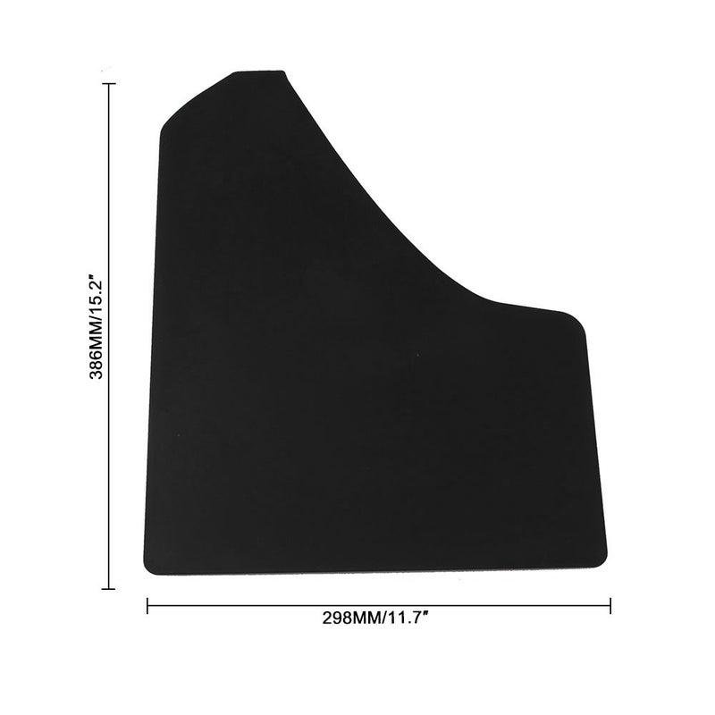 Car Mudguard: 2pcs Black High-Quality ABS Wear-Resistant Mudguard Fenders - Lightweight Scratch-Resistant Tire Mudguard for Car Truck Pickup SUV - Image 5