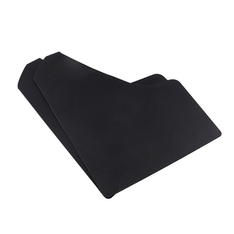 Car Mudguard: 2pcs Black High-Quality ABS Wear-Resistant Mudguard Fenders - Lightweight Scratch-Resistant Tire Mudguard for Car Truck Pickup SUV - Image 3
