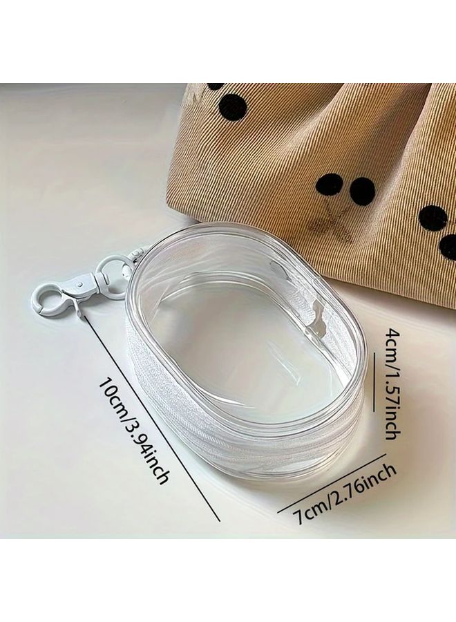 Black Portable Mini Cable Organizer Bag Multifunctional Earphone Charger Storage Box - Image 5