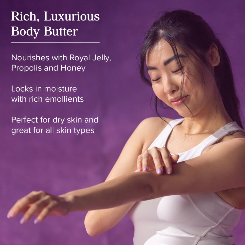 HERITAGE STORE Egyptian Gold Body Butter, Body Moisturizer for Dry Skin Care, Nourishes and Hydrates with Royal Jelly, Castor Oil, Black Seed Oil, Frankincense, Natural Honey and Propolis, 4oz - Image 2