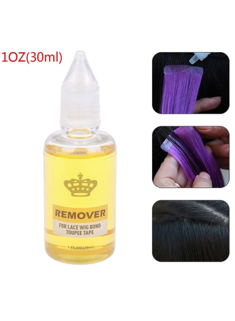 Tape in Extension Adhesive and Residue Remover Hair Extension Tape Remover Fast Acting Hair Extensions Wig Glue Remover Tape in Extension Lace Glue Remover - Image 5