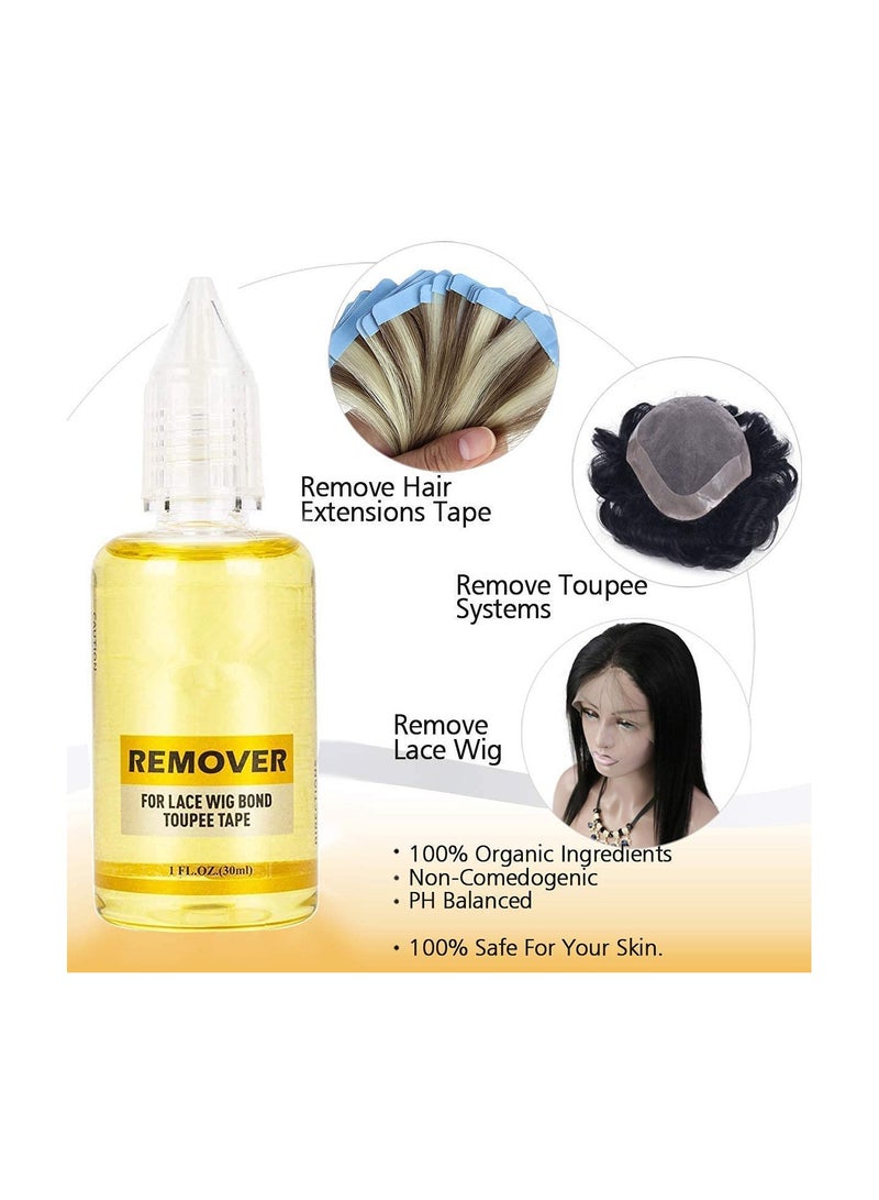 Tape in Extension Adhesive and Residue Remover Hair Extension Tape Remover Fast Acting Hair Extensions Wig Glue Remover Tape in Extension Lace Glue Remover - Image 4