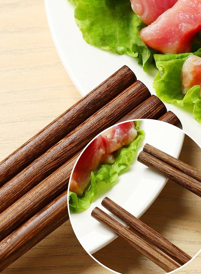 uvbws 4 Pair ultra long stainless steel wooden chopsticks (15.3 inches) and (16.5 inches), reusable, used for cooking deep fried hotpot in the kitchen, suitable for hotpot, frying, noodles, cooking - Image 4