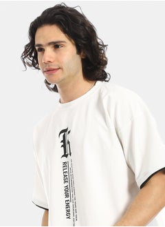 Red Circle Slip On Printed T Shirt and Shorts Set  - Image 4