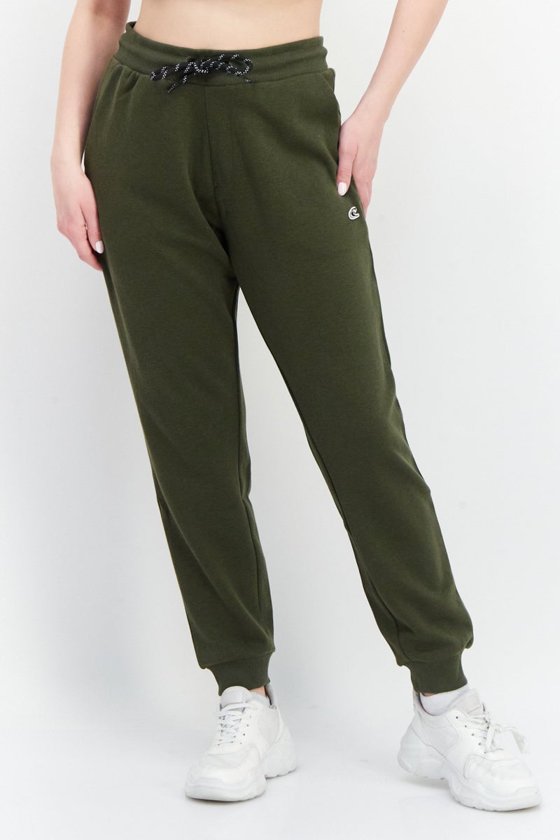 O'NEILL Women  Regular Fit Brand Logo Drawstring Sweatpants, Army Green - Image 1