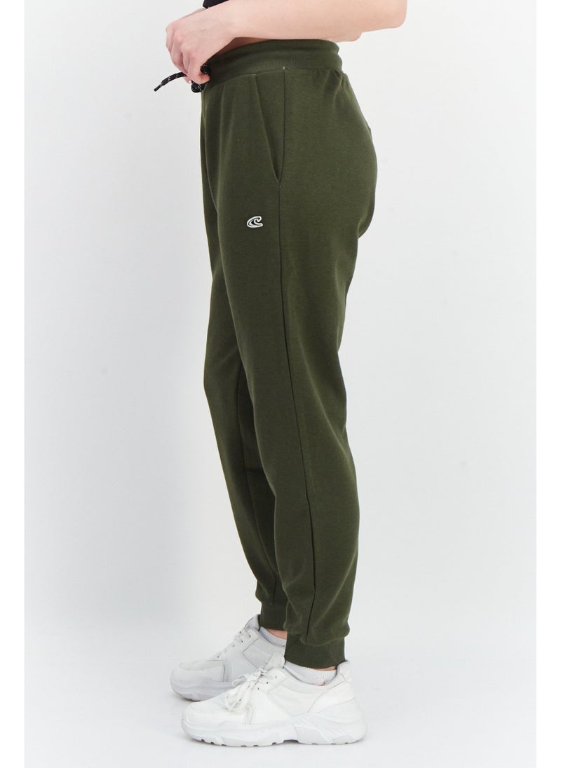 O'NEILL Women  Regular Fit Brand Logo Drawstring Sweatpants, Army Green - Image 5