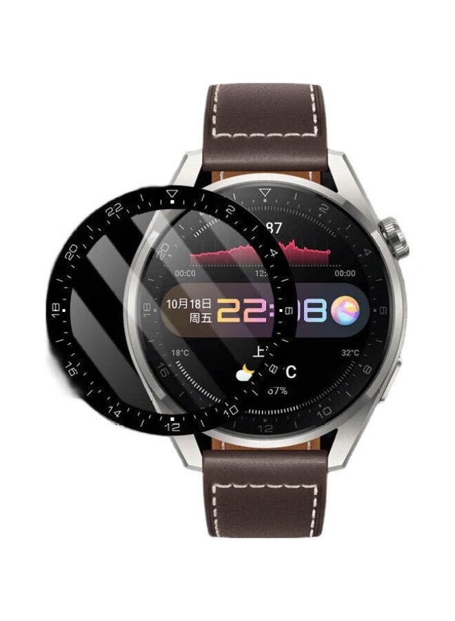 KMaxAI Screen Protector For Huawei Watch 3 Pro/Pro New, Full-Screen Hd Watch Protective Film, Watch Face Anti-Scratch Anti-Fingerprint Composite Film, 3D Soft Film With No Edge Chips - Image 2