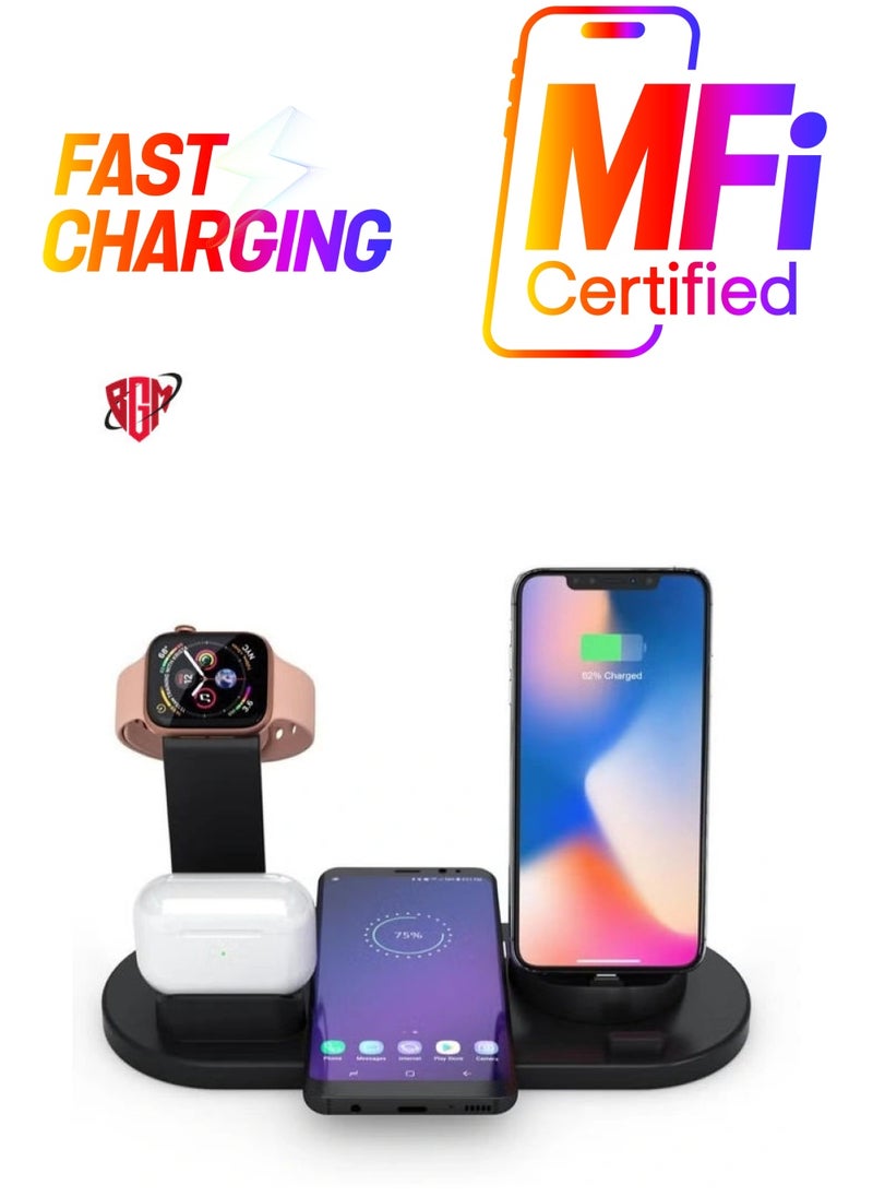 BGM - Professional Fast Wireless Charger for Apple iPhone/Android/Smartwatch and Air Pods - Image 1