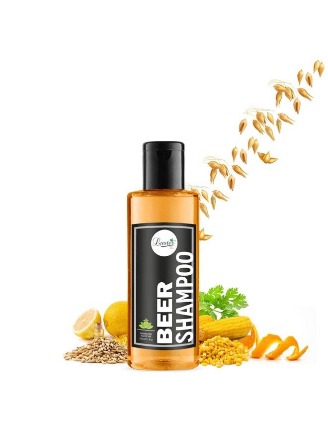 LUSTER Beer Shampoo For Dry And Frizzy Hair ; Shampoo For Hair Growth & Roots Repair ; Hair Fall Control Beer Shampoo For Women & Men (Sulphate & Paraben Free) Pack Of 2210 Ml - Image 3