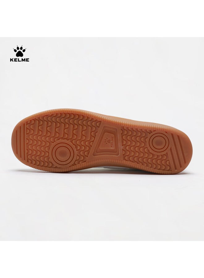 KELME أحذية تدريب كلاسيكية غير رسمية من كيلمي للرجال والنساء، أحذية رياضية عصرية منخفضة القمة، أبيض رمادي، مقاس 37 - Image 4