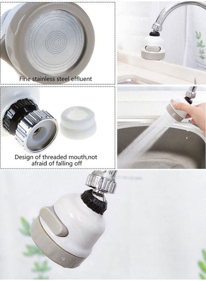 AKDC 3-Gear Adjustable Water Saving Shower Attachment 360 Swivel Stainless Steel Splash Proof Faucet Tap Aerator Nozzle Sprayer - Image 4