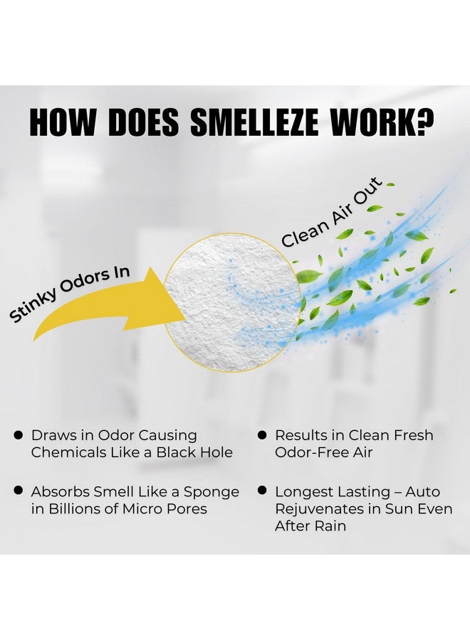 SMELLEZE SMELLEZE Urine Absorbent Powder & Poo Gel | Odor Eliminator for Strong Odor | Solidifier & Deodorizer for Portable Toilets, Urinals, Pet Potty, Bedside Commodes| Absorbs Liquids in Minutes | 2 lb. - Image 4