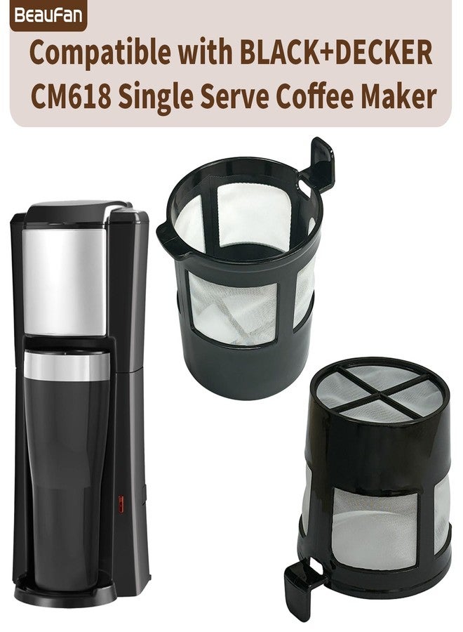 Beaufan 1 Pack Reusable Coffee Filter Compatible with BLACK+DECKER CM618 Single Serve Coffee Maker - Image 2