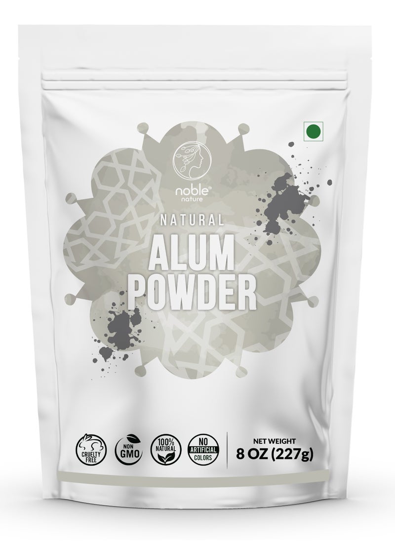 noble nature - Purified Alum Powder (Potassium Alum Powder) Fitkari / Phitkari | 227g (8 oz) | 100% Alum Powder | No Additives | Skin Care | After Shave | Deodorant | - Image 1