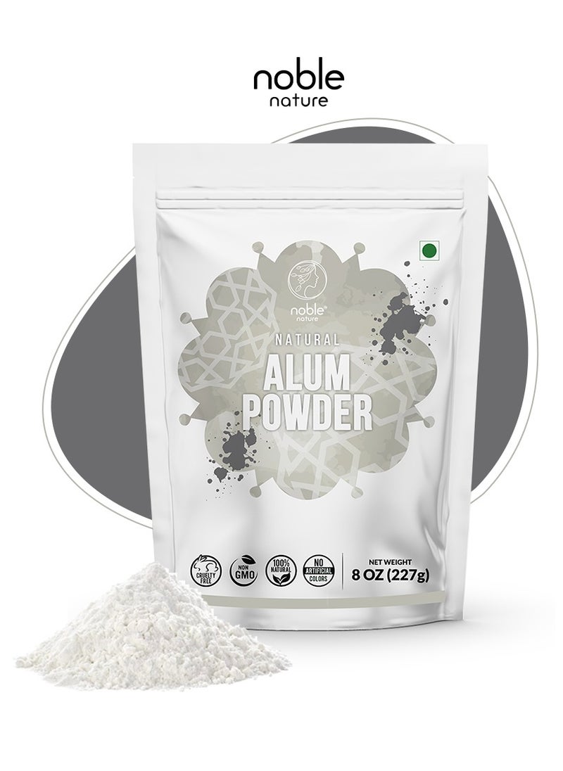 noble nature - Purified Alum Powder (Potassium Alum Powder) Fitkari / Phitkari | 227g (8 oz) | 100% Alum Powder | No Additives | Skin Care | After Shave | Deodorant | - Image 1