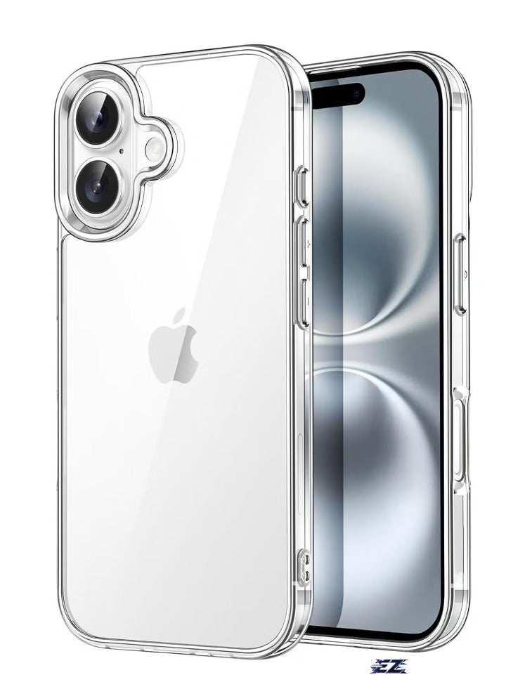 ELTRAZONE Phone 16 Cover Crystal Clear Case 6.1-Inch – Anti-Yellowing Soft Back Slim Shockproof TPU Anti-Scratch Wireless Charging Compatible for iPhone 16 - Image 1