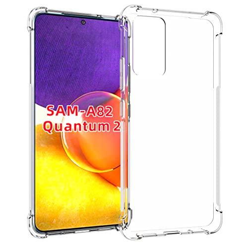 USTIYA Case for Samsung Galaxy A82 Galaxy Quantum 2 Case Clear TPU Four Corners Protective Cover Transparent Soft funda - Image 1