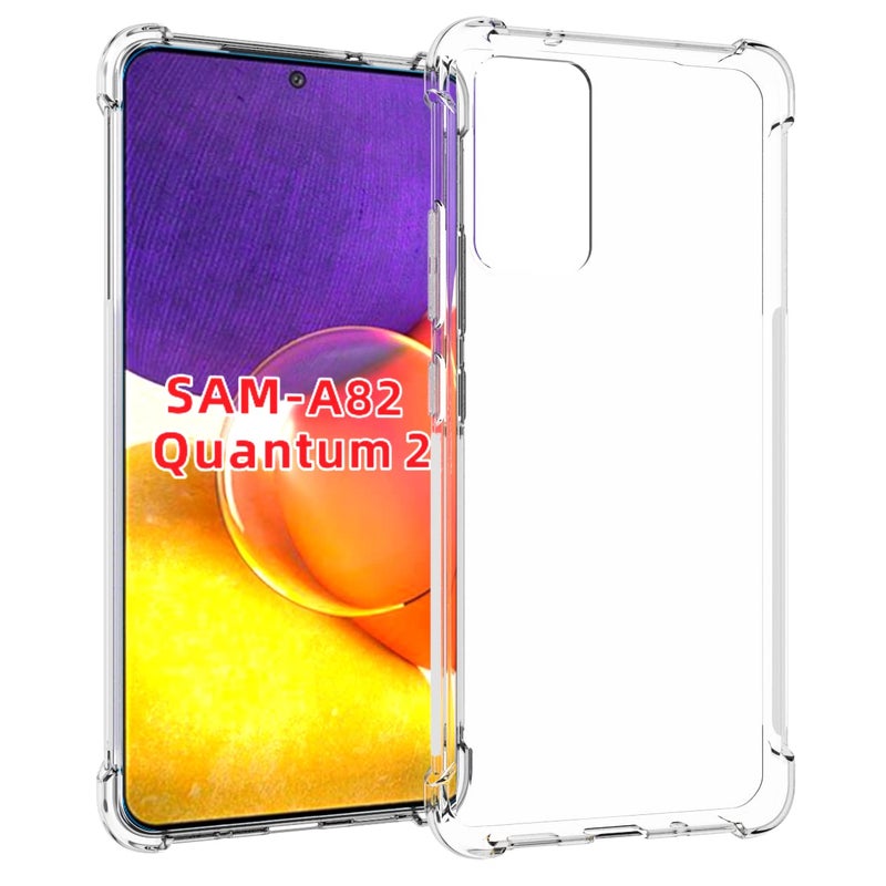 USTIYA Case for Samsung Galaxy A82 Galaxy Quantum 2 Case Clear TPU Four Corners Protective Cover Transparent Soft funda - Image 3