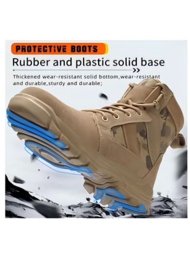 9KSAFETYJB Steel Toe Safety Shoes for Work Lightweight Comfortable Puncture Proof Non-Slip Industrial Work Shoes (44) - Image 5