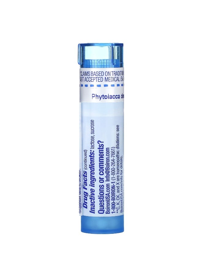 Boiron Boiron, Phytolacca Decandra, 30C, Sore Throat Relief, Approx 80 Pellets  - Image 2