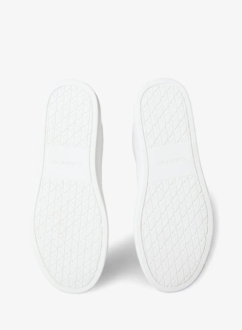 Calvin Klein Jeans Bright White/Black Casual Low Top Sneakers for Men | Best Price UAE
